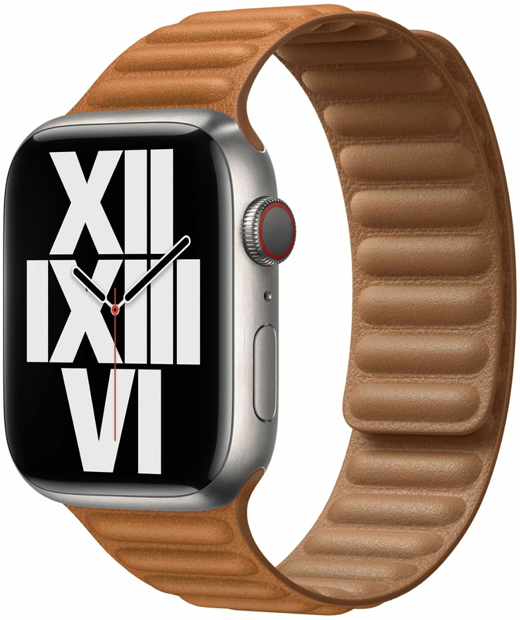 Ремешок Apple Leather Link Golden Brown M/L для Apple Watch 42-44-45-49mm ML7V3ZM/A