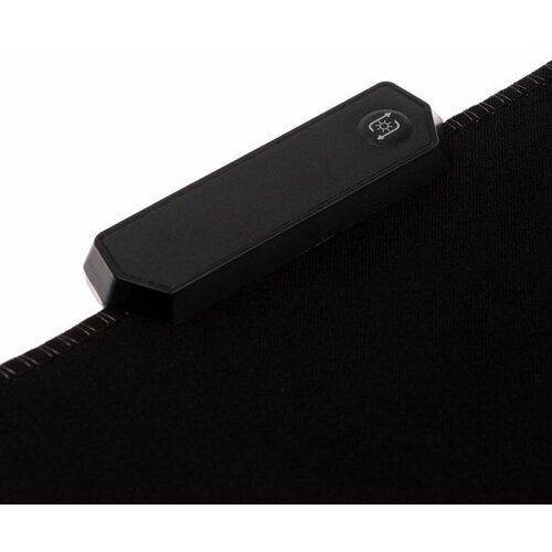 Коврик для мыши, 35х25х0.3 см, с подсветкой RGB, USB, черный