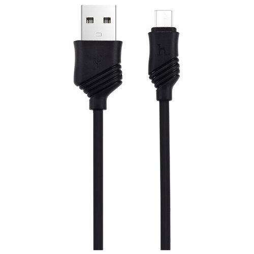 Кабель Hoco X6 Khaki USB - microUSB, 1 м, черный