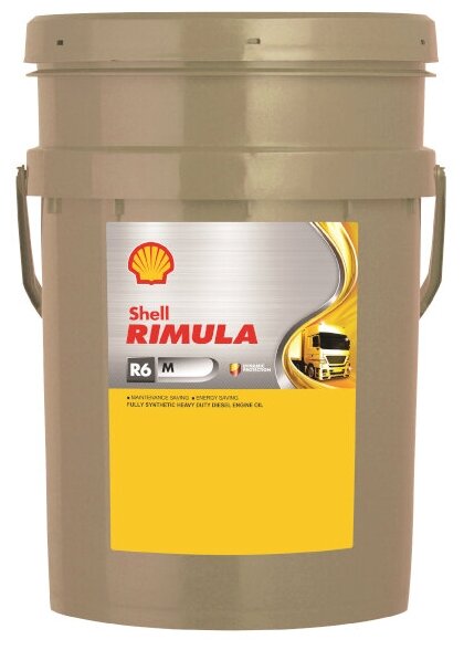 Моторное масло SHELL Rimula R6 M 10W-40 20л. синтетическое [550046753] - фото №1