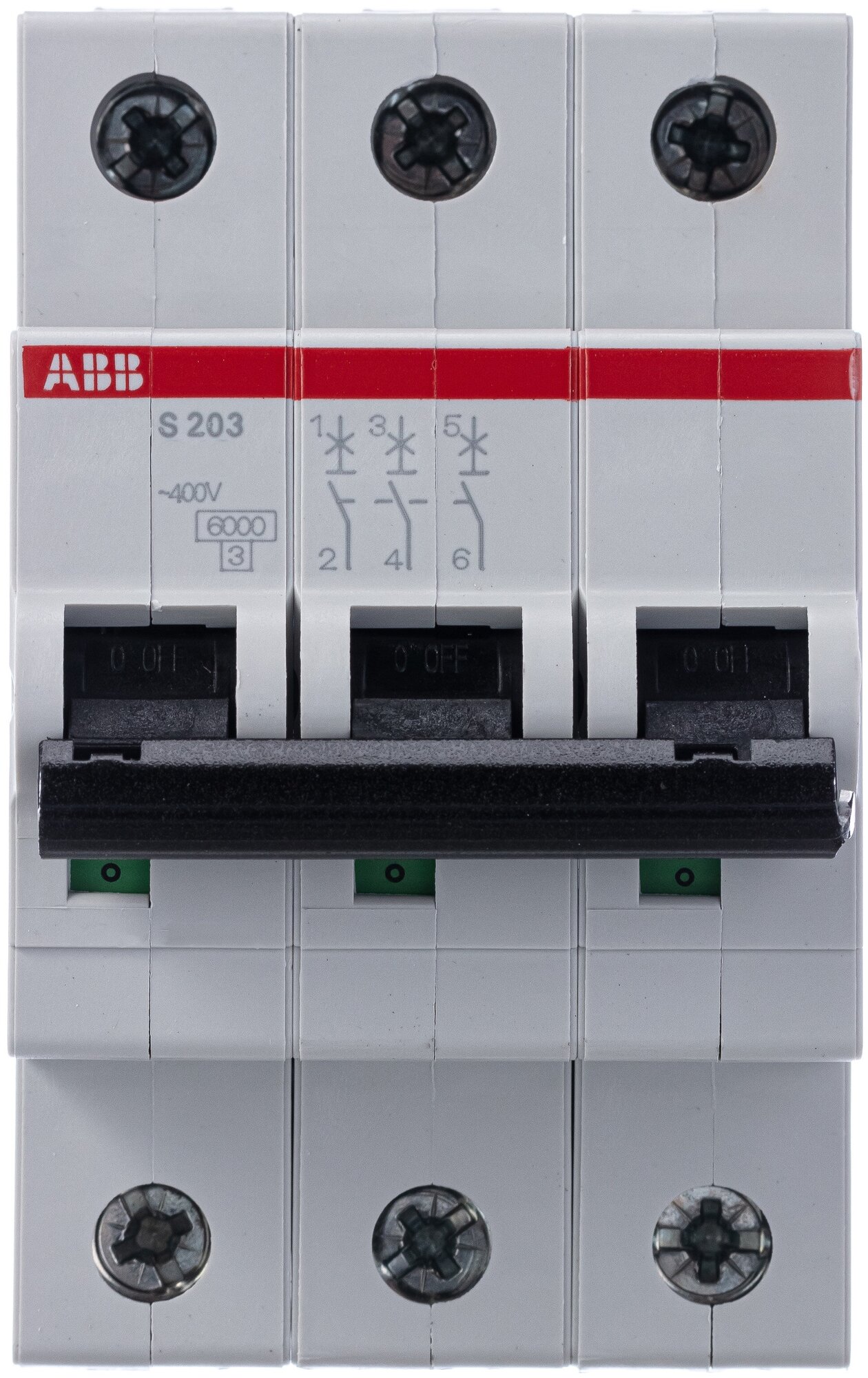 Автоматический выключатель ABB S203 (D) 6kA 50 А - фотография № 6