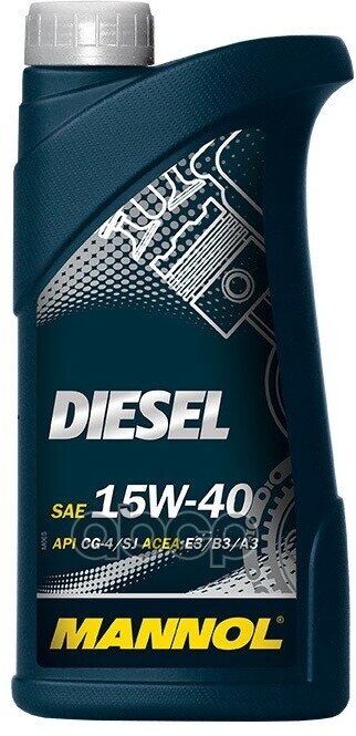 MANNOL Масло Моторное 15W40 Mannol 1Л Минеральное Diesel E3/B3/A3