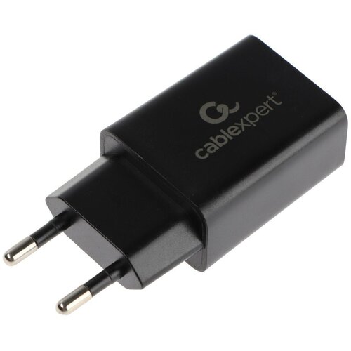 Сетевое зарядное устройство Cablexpert MP3A-PC-21, 1 USB, 1 А, чёрное