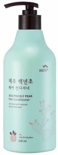 Flor de Man Бальзам-ополаскиватель с кактусом увлажняющий Jeju Prickly Pear Hair Conditioner 500 мл 1 шт