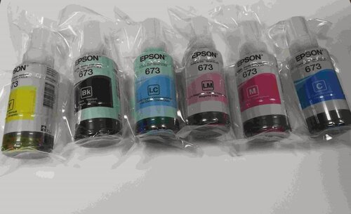 Изображение товара Оригинальные чернила EPSON 673 T6731, T6732, T6733, T6734, T6735, T6736 для принтеров Epson L800, Epson L805, Epson L810, Epson L850, Epson L1800 в тех. упаковке