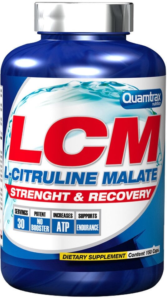 Аминокислоты Quamtrax Nutrition LCM L-Citrulline Malate, 150 капсул