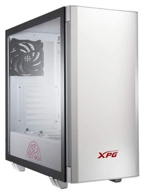 Компьютерный корпус XPG INVADER-WHITECOLOR BOXWORLDWIDE (ATX, подсветка ARGB, 2 вентилятора 120мм, стеклянная боковая панель, ,белый)
