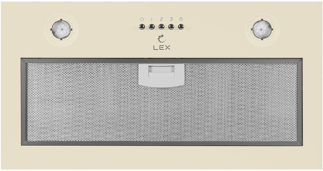 Кухонная вытяжка 60 см встраиваемая LEX Ghost 600 Ivory LIGHT - фото №9