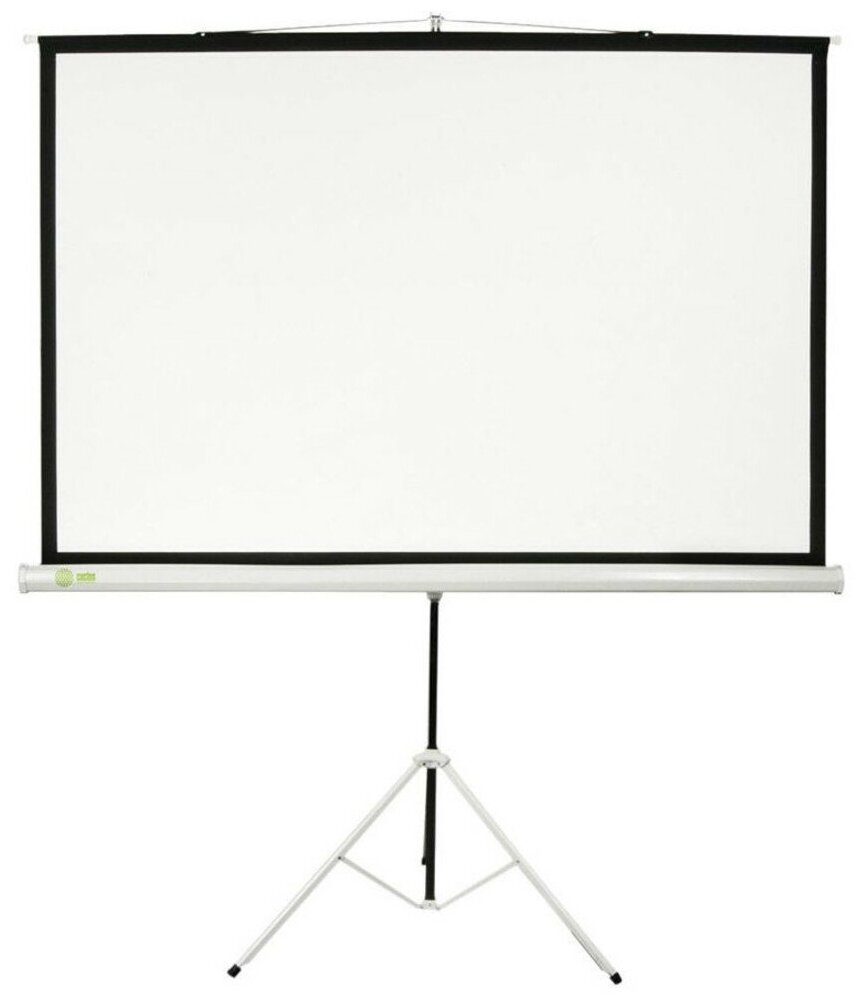 Экран CACTUS Triscreen , 180х180 см, 1:1, напольный белый - фото №5