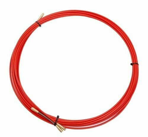 Протяжка кабельная Rexant 47-1010 кабельная (мини УЗК в бухте), стеклопруток, d=3,5мм, 10м красная