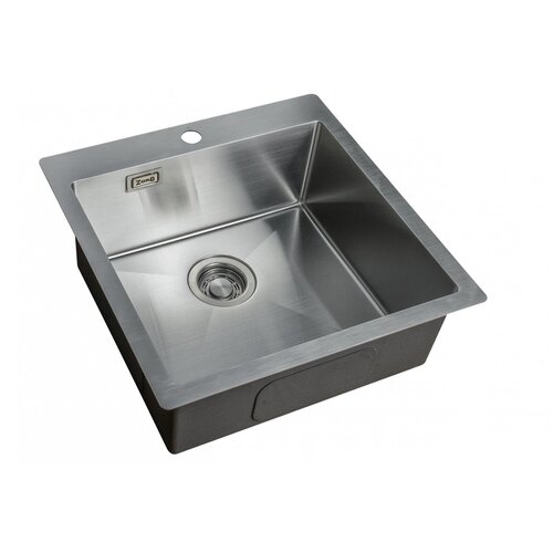 Интегрированная кухонная мойка 51х51см, ZorG Sanitary ZL R 510510, нержавейка брашинг
