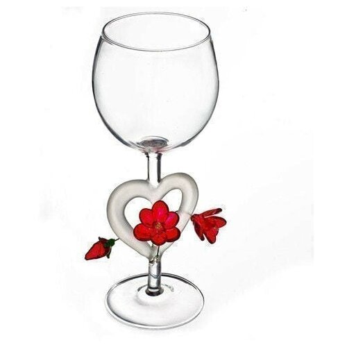 Бокал для вина из стекла ручной работы. 