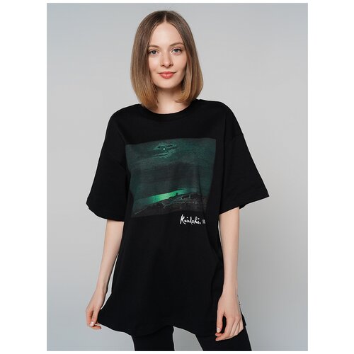 фото Футболка с кор.рукавом куинджи "лун.ночь на днепре твое 79195 размер xs-s, черный, men