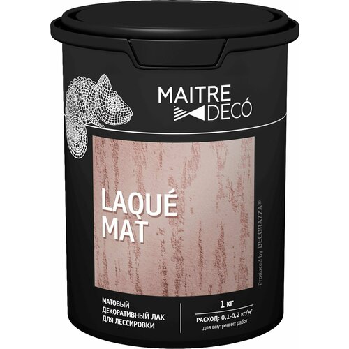 Лак декоративный Maitre Deco Laque Mat для лессировки матовый 1 кг