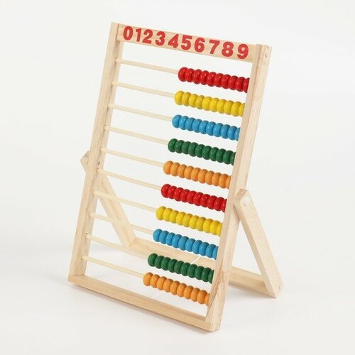 Счёты с цифрами круглые бусины 1шт 929₽