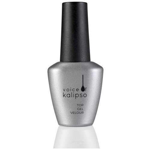 Voice of Kalipso Верхнее покрытие Top Gel Velour Premium, прозрачный, 10 мл voice of kalipso верхнее покрытие top glitter no cleanse 03 10 мл