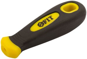<b>Ручка</b> FIT 42775 (1 шт.) <b>Ручка</b> запасная прорезиненная <b>для</b> <b>напильников</b> 110мм FIT 42775 Рукоятка предна