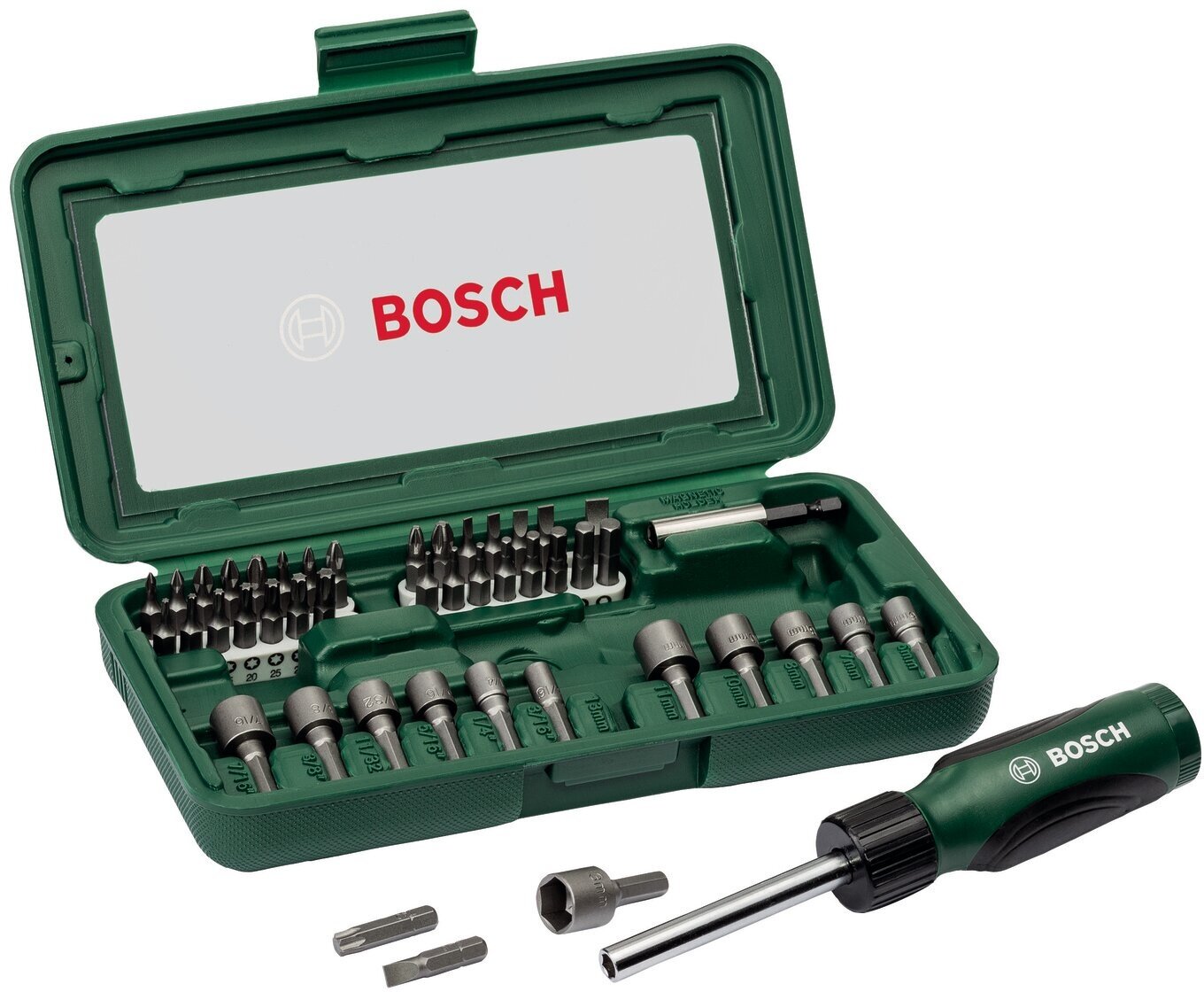 Набор бит и головок Bosch 2607019504, 46 предметов