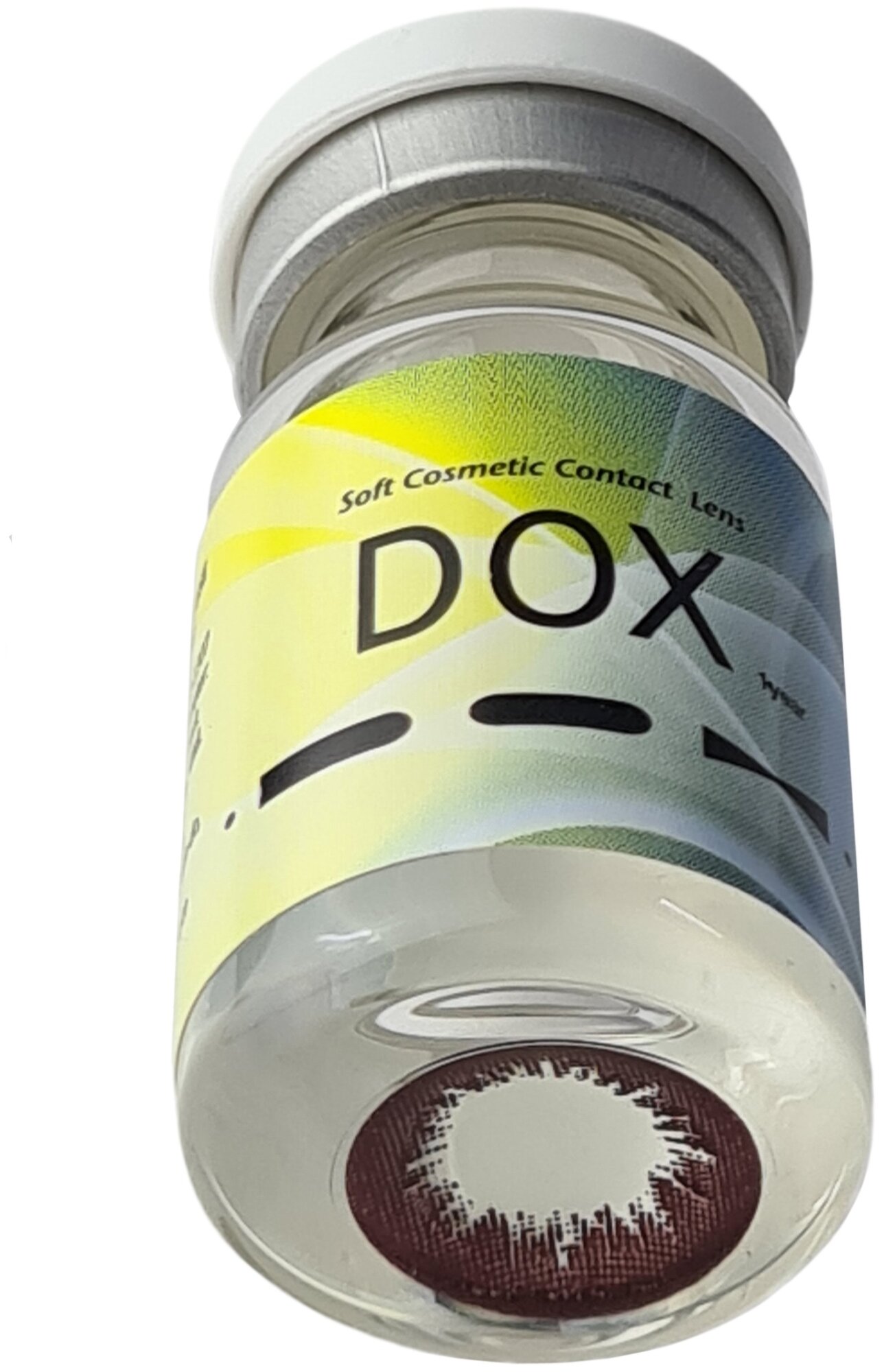Цветные контактные линзы DOX; B127_Choco_-5.00 ; BC-8.6; DIA-14.2; коричневый; 1 штучка
