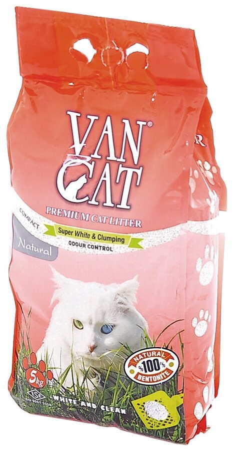 Комкующийся наполнитель VANCAT VAN CAT Natural для кошачьих туалетов 100 % натуральный, без пыли 5 кг - фотография № 5