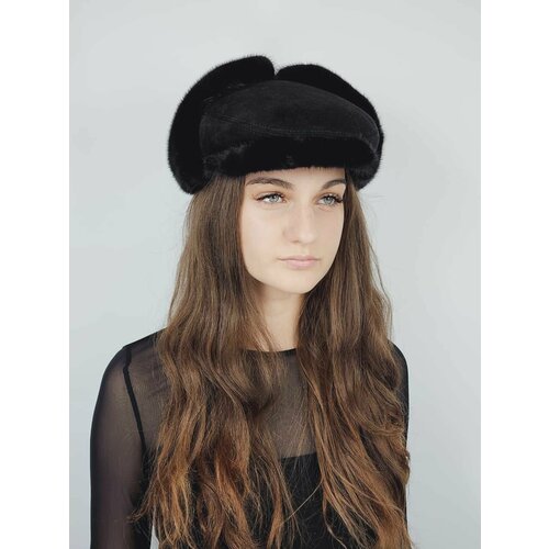 Шапка  демисезонная, размер 57-58, черный