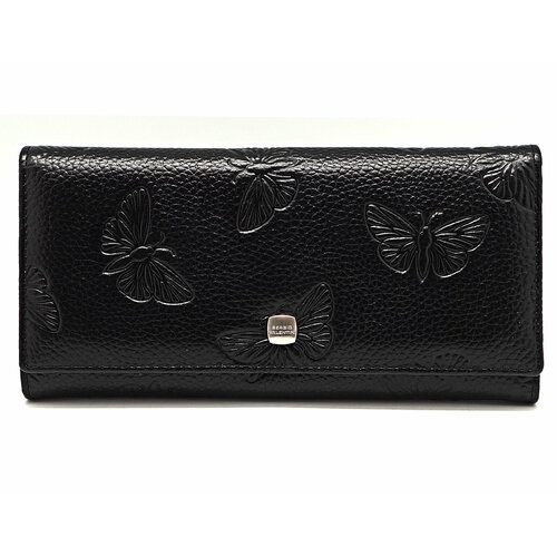 фото Кошелек sergio valentini, фактура тиснение, черный