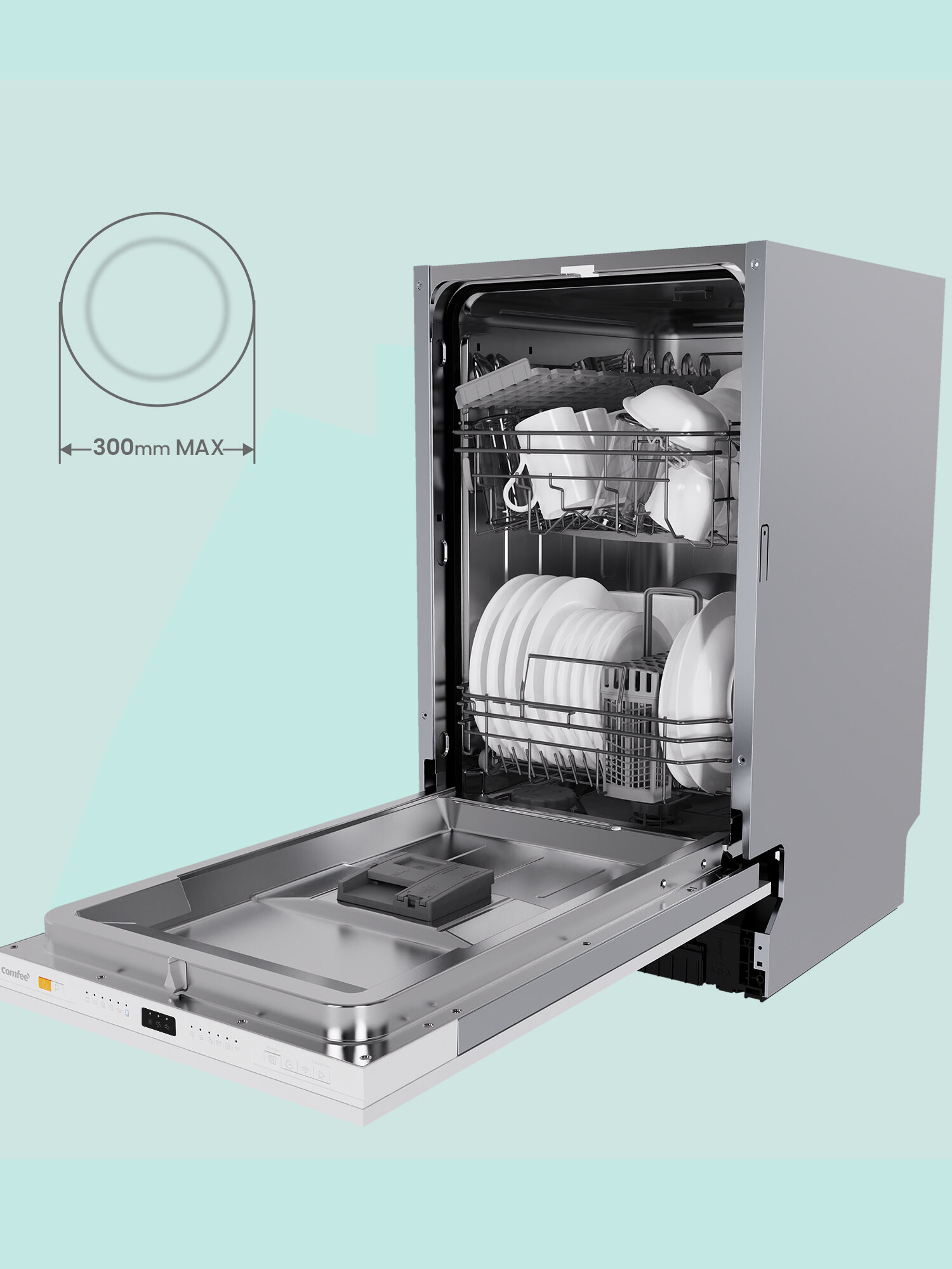 Встраиваемая посудомоечная машина с Wi-Fi Comfee CDWI452i, 45 см