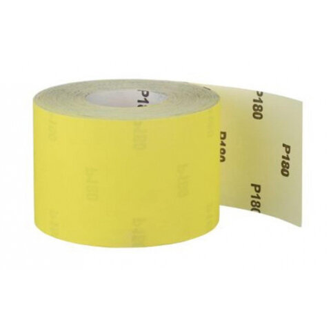 Бумага наждачная желтая в рулоне 115мм х 5м P180 ABRAforce 500024560