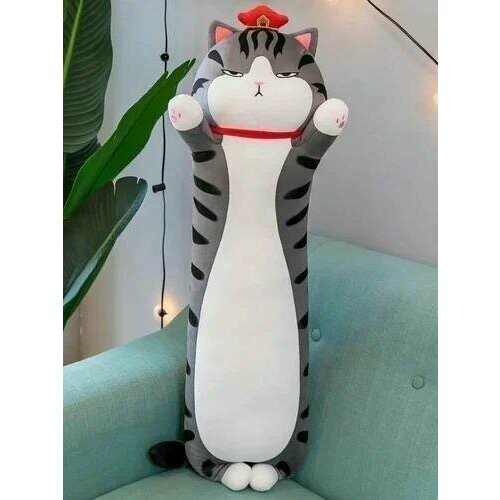 фото Мягкая игрушка подушка, кот император, кот-батон, 90 см toysshop