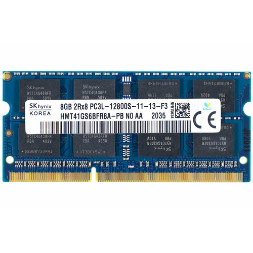 Оперативная память DDR3L 8Gb 12800S-11-13-xx 1600 MHz / HMT41GS6BFR8A-PB