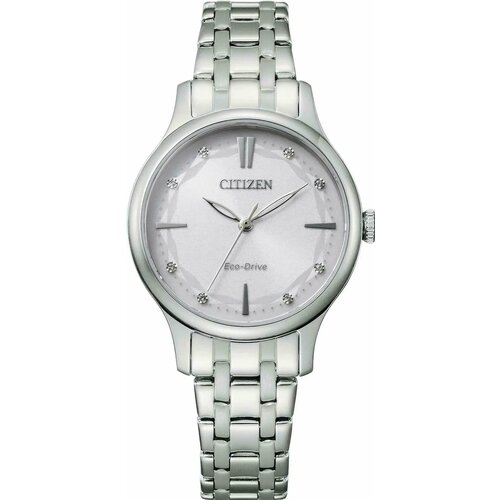 Наручные часы CITIZEN Eco-Drive, серебряный, розовый