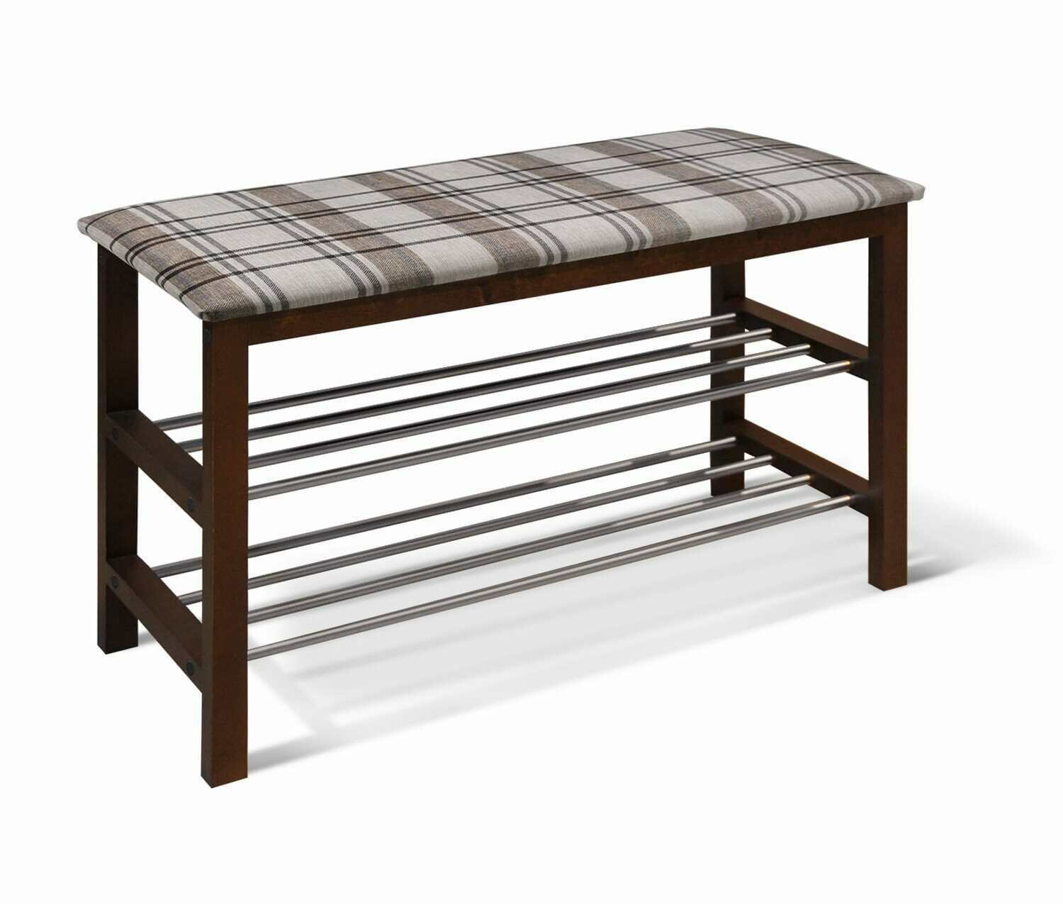 фото Банкетка Sheffilton SR-0628-TP темный орех/коричневый scotch