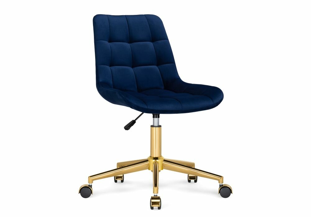 Компьютерное кресло Woodville Честер синий/золото