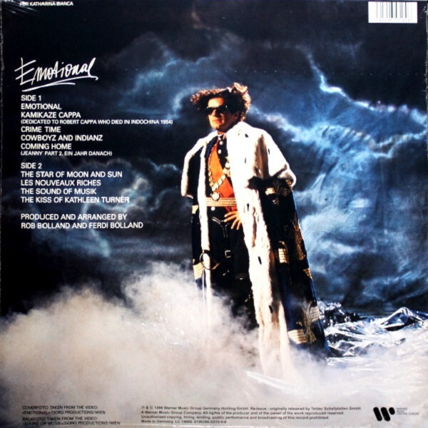 Виниловая пластинка Falco, Emotional (0190296531606) Warner Music - фото №2