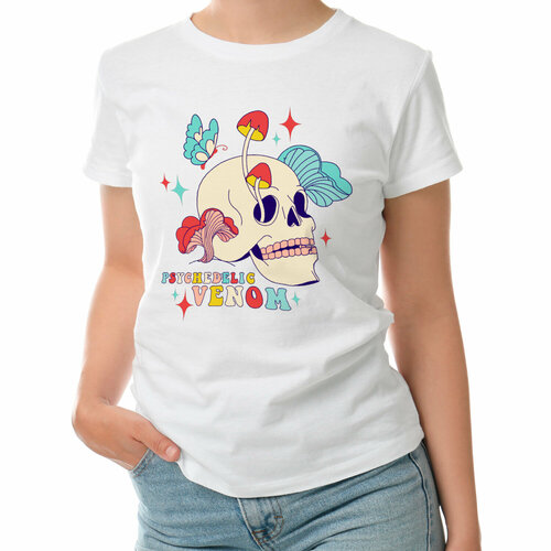 фото Футболка roly, размер s, белый