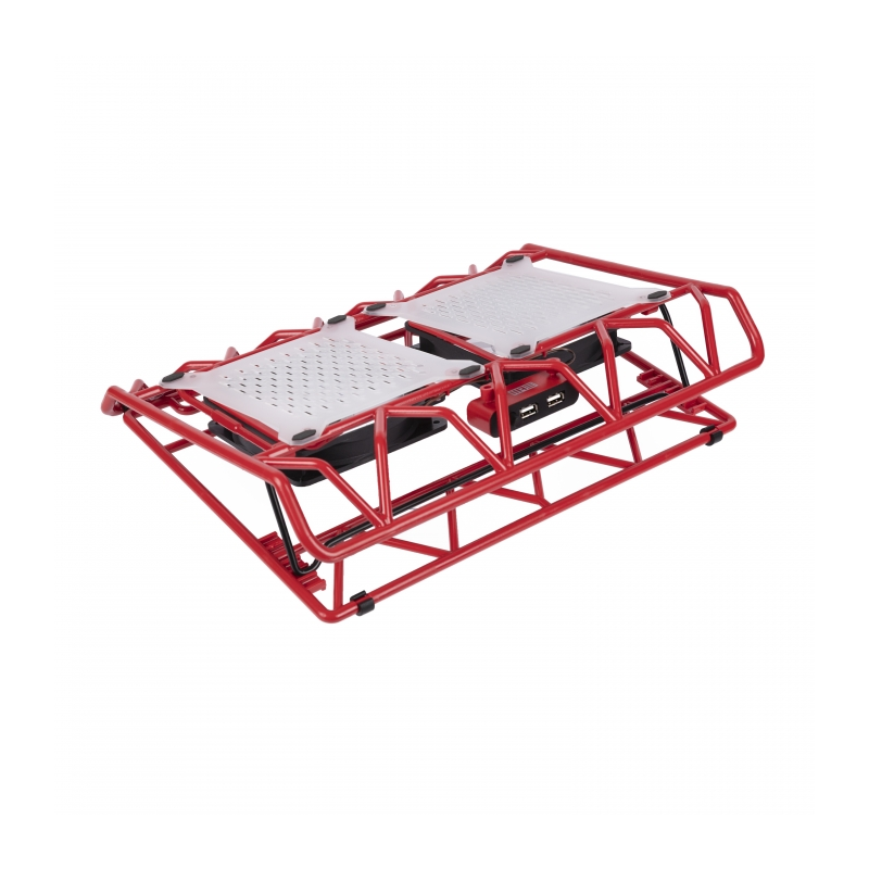 STM Laptop Cooling IP33 Red (17,3"", 2x(120x120),   plastic+metal mesh) - фото №13