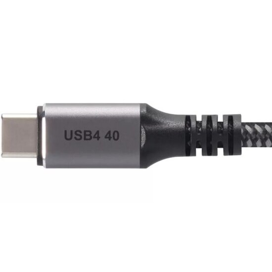 Кабель Telecom TUS840-1.5M USB4 TypeCM/CM 8K@30Hz, 40GBps, PD 240W, медь 1.5м