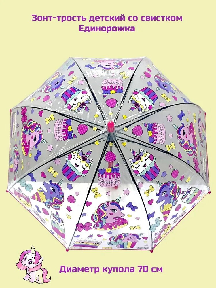 Зонт-трость GALAXY OF UMBRELLAS прозрачный