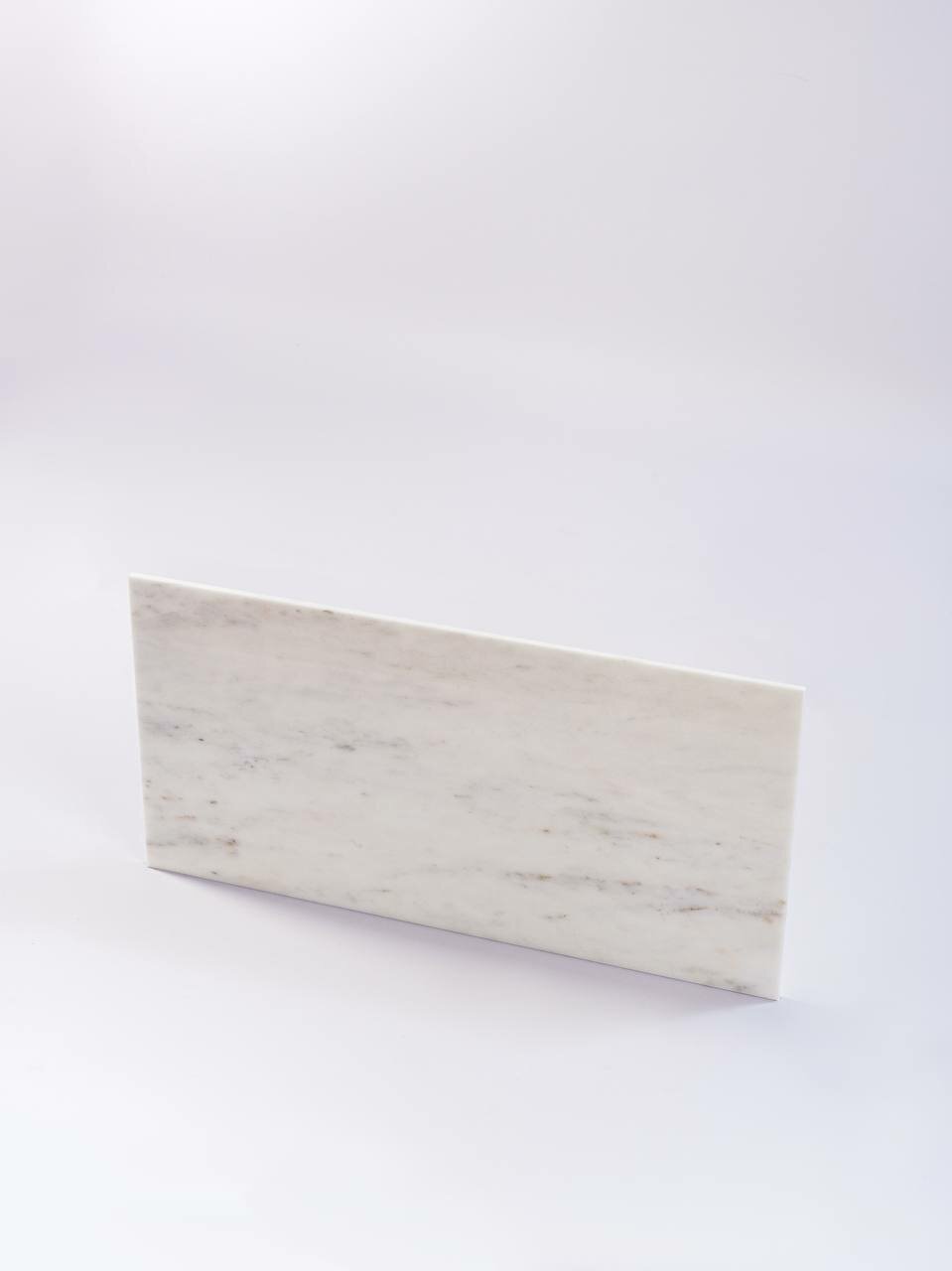 Белая мраморная плитка Imperial Carrara 60*30 с фаской толщиной 10 мм (5 шт)