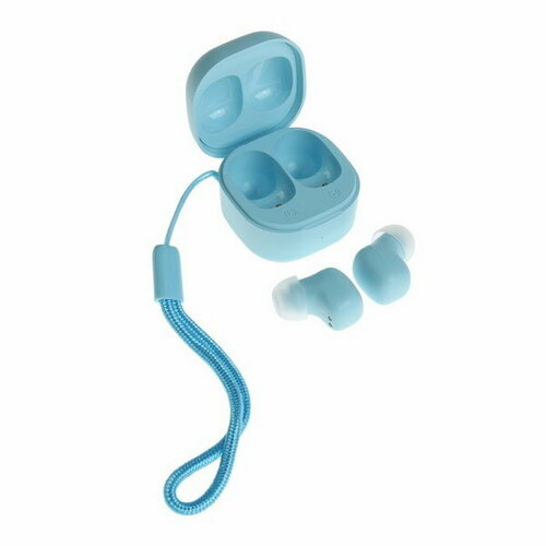 Наушники беспроводные Y6 TWS вакуумные BT 53 30200 мАч Type-C подвес голубые 168000₽