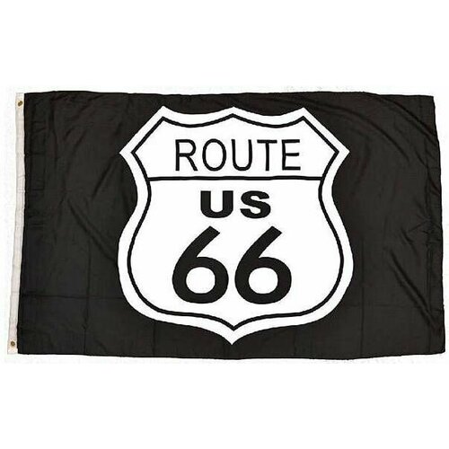 Флаг с логотипом Route66