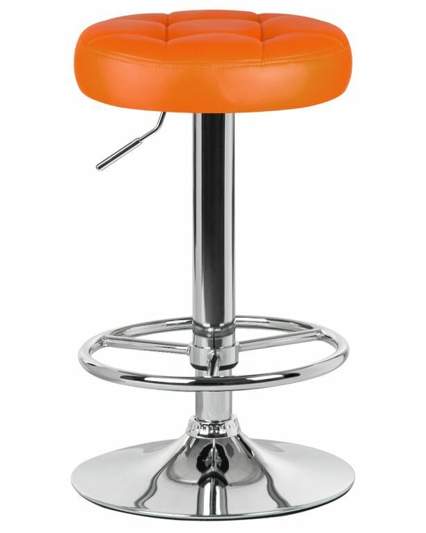 Табурет барный DOBRIN BRUNO LM-5008 цвет сиденья оранжевый, цвет основания хром