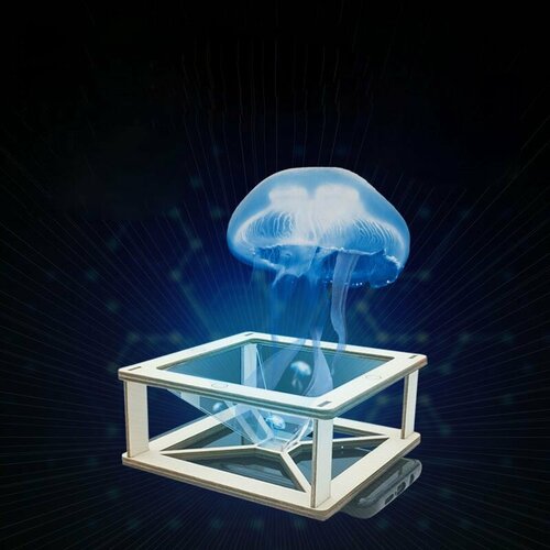 Конструктор деревянный - 3D-голографический проектор - модель W064 Бренд DLED 481₽