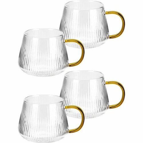 Набор чашек Miland 4 шт 23х23х117 см 400 мл БСТ-3326 1676₽