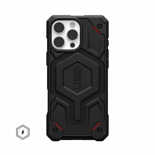 Чехол с поддержкой MAGSAFE Uag Monarch Pro для iPhone 16 Pro Max 6.9", цвет карбон (Carbon Fiber) черный