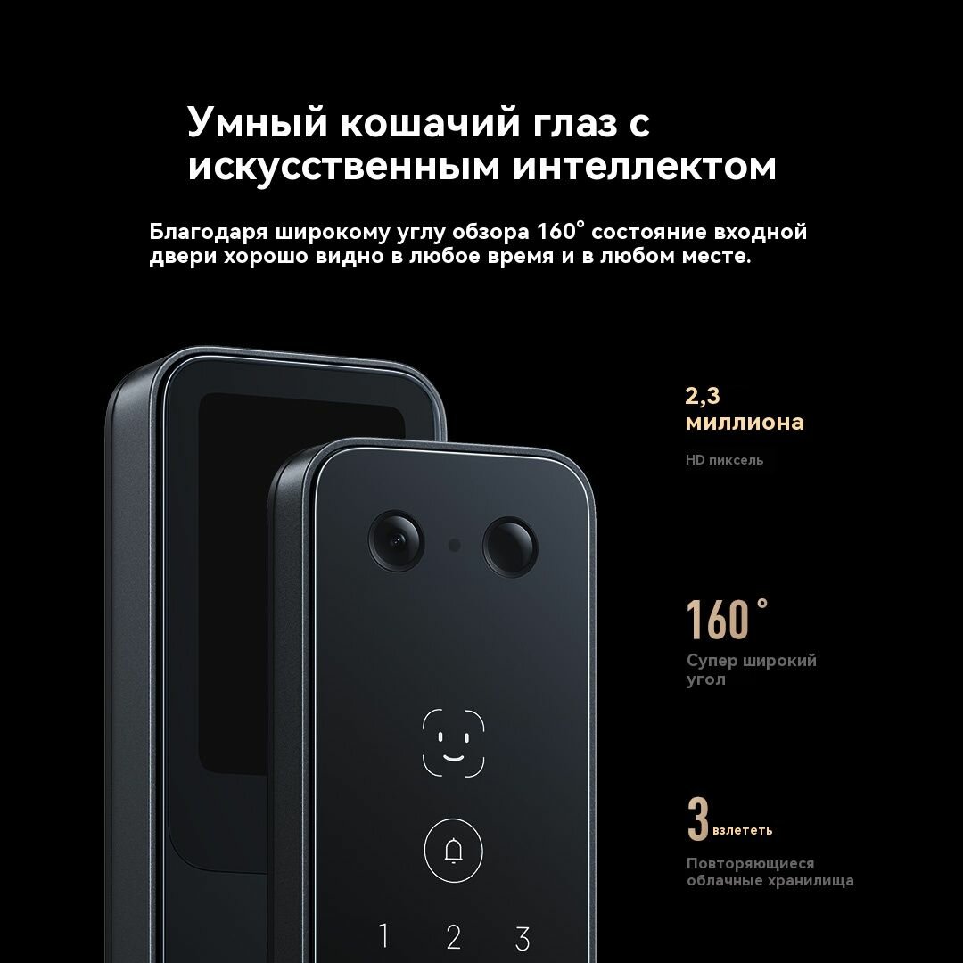 Изображение Умный дверной замок Xiaomi Smart Door Lock 2 Pro XMZNMST09LK32
