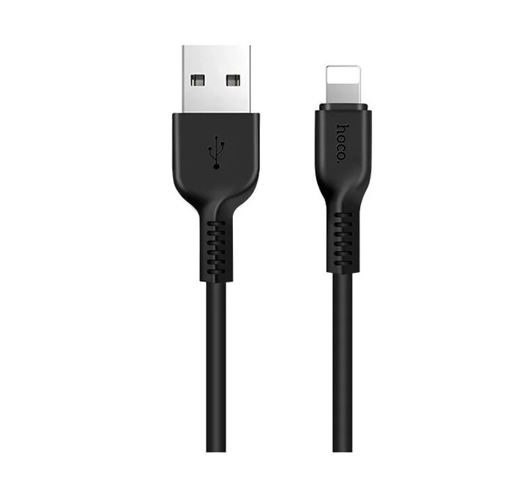 Кабель HOCO X20 Lightning 8pin 2.4A (3 метра), черный — фото 1