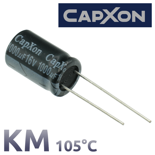 1000мкФ 16В / KM / 10x16 / 105 С / конденсатор электролитический (1шт)