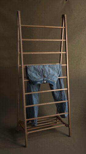 Изображение товара Сушилка для белья трендовое пространство (TRENDYSPACE), напольное размещение, деревянная, бежевая, 70x40x155см