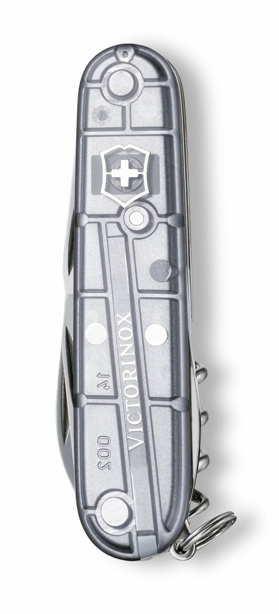 Складной нож туристический Victorinox Spartan, 91 мм, 12 функций, полупрозрачный серебристый 1.3603. T7 — фото 1